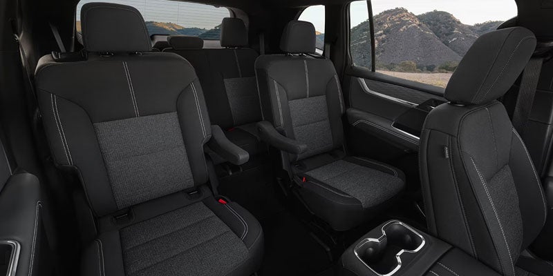 2026 GMC Acadia seating and third-row interior spac