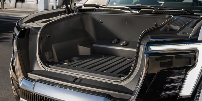 2026 GMC Sierra EV front storage compartment