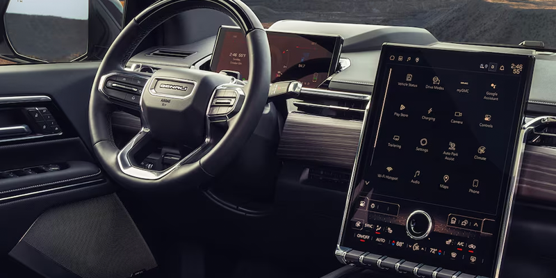 2026 GMC Sierra EV dashboard technology